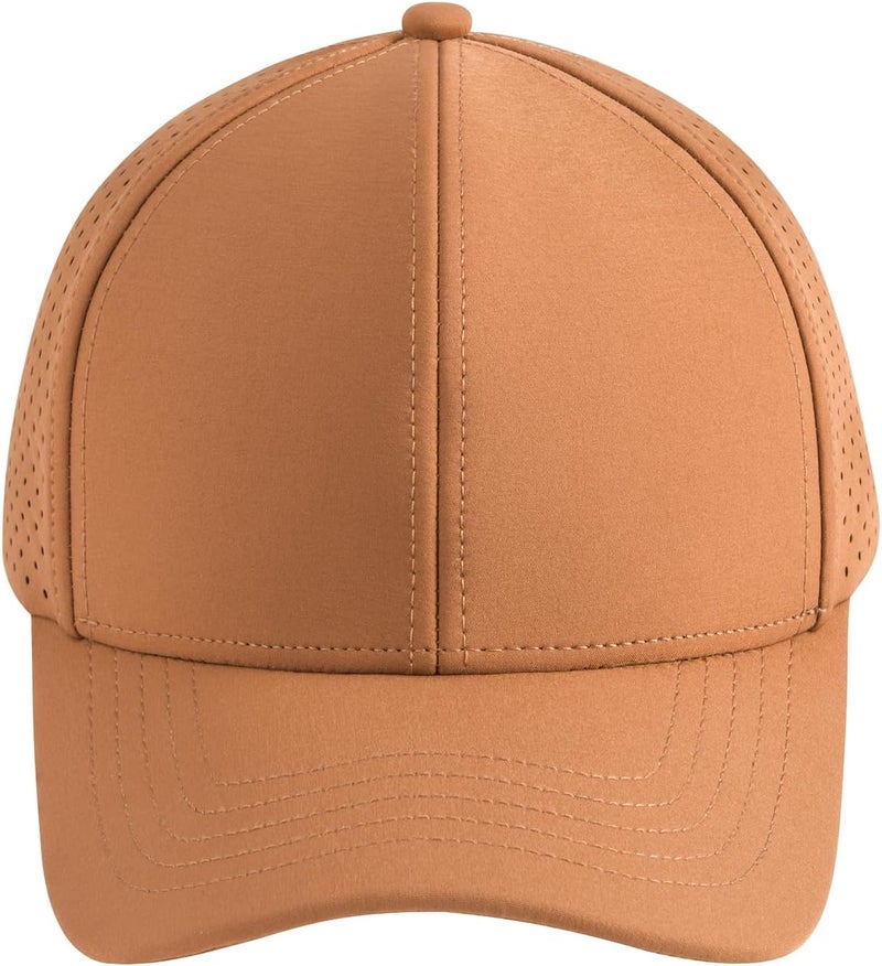 VOBOOM Men Quick Dry Baseball Cap Laser Cut Mesh Ball Curved Brim Snapback Hat - Image 2